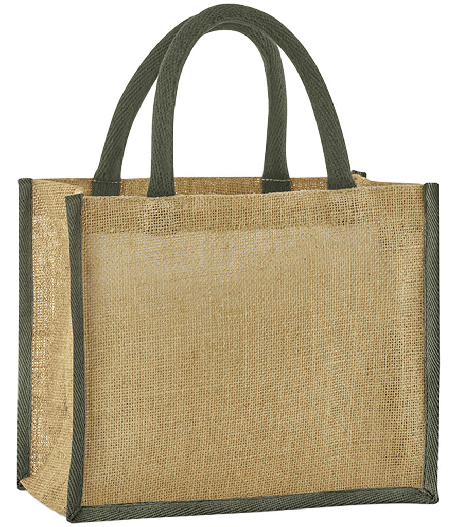 Natural Starched Jute Midi Tote Bag - W473 Westford Mill