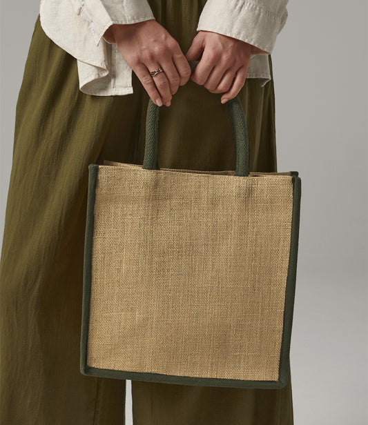 Natural Starched Jute Midi Tote Bag - W473 Westford Mill